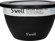 S'well Salatschüssel S'well Onyx Salad Bowl Kit, 1.9L, Edelstahl, (3-tlg), Therma-S'well®-Technologie, vakuumisolierten Außenschale