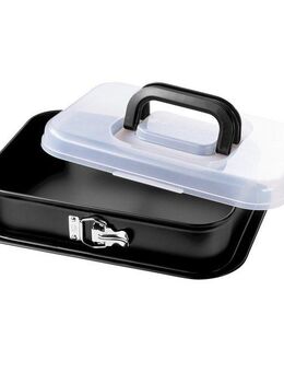 Kaiser Backformen Springform Inspiration Springform rechteckig 36 x 24 cm, Backform mit Deckel, auslaufsicher, sehr gute Antihaftbeschichtung, Made in Germany