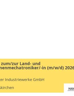 Ausbildung zum/zur Land- und Baumaschinenmechatroniker/-in (m/w/d) 2026 - Stephanskirchen