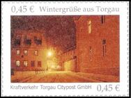 Kraftverkehr Torgau Citypost: MiNr. 12, 02.12.2008, "Wintergrüße aus Torgau", Satz, postfrisch - Brandenburg (Havel)