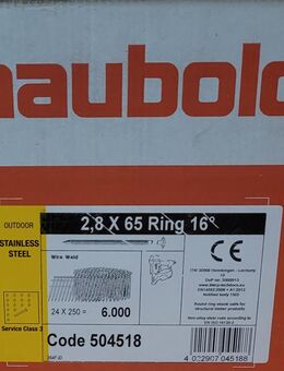 haubold Streifennägel Stahl A2. OVP. NEU. - Völklingen Zentrum