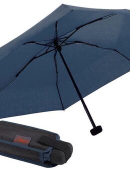 EuroSCHIRM® Taschenregenschirm Dainty, marineblau, besonders leicht, super flach und extra klein