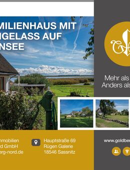 Wasserblick Wasserlage Einfamilienhaus Nebengelass Grundstück Hiddensee - Insel Hiddensee