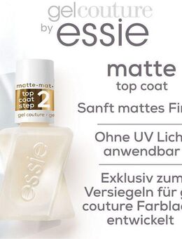 essie Überlack Essie Nagellack gel couture, mit natürlichen Inhaltsstoffen
