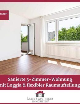 Sanierte 3-Zimmer-Wohnung mit Loggia & flexibler Raumaufteilung! - Bremen