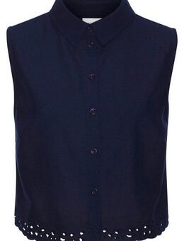 LASCANA Blusentop mit Häkelapplikation, Leinenbluse, Sommertop, casual