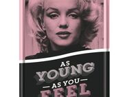Tolles Marilyn Monroe Blechpostkarte As Young - Nostalgic-Art 0302 - München