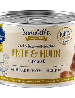 Sparpaket Sanabelle All Meat 24 x 195 g - Ente & Huhn