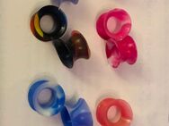 Piercing Tunnel  Ohr  10xPaare Silikon 8&10 mm neu komplett set - Aalen