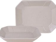 CreaTable Servierschale Box, Steinzeug, (Set, 2-tlg), Snackschale, Topaktueller „Streat Food“ Trend
