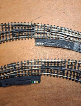Bogenweichen rechts und links für Modelleisenbahn Trix Express Gr. H0 - Herne