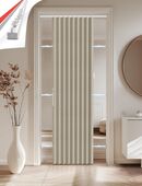 Türvorhang faltbar + Schiene ohne Bohren Vorhang H201 xB106cm NEU in 79853