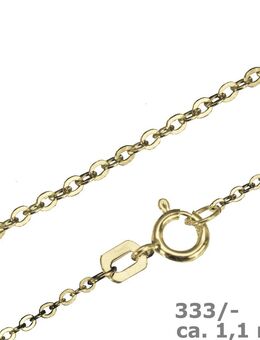 1 filigrane Ankerr-Kette ca. 1,1 mm Ø, Gelbgold 333/-, ca. 45 cm, Zwischenöse bei ca. 42 cm - Essen