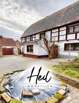 Zwei-Seiten-Bauernhof mit Fachwerkhaus und Scheune - Lützen