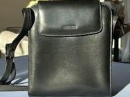 Tasche Leder schwarz "Umberto" - Kerben