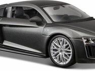 Maisto® Sammlerauto Audi R8 V10 Plus, 1:24, grau, Maßstab 1:24, aus Metallspritzguss