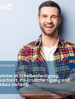Abteilungsleiter:in Scheibenfertigung, Scheibenzuschnitt, PU-Ersatzfertigung und Aluminiumbau (m/w/d) - Steinhagen (Nordrhein-Westfalen)