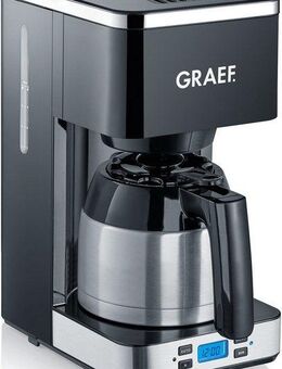 Graef Filterkaffeemaschine FK 512, 1l Kaffeekanne, Korbfilter 1x4, mit Timer und Thermokanne