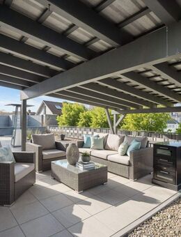 Moderne EG-Wohnung mit grosser Terrasse und Teich - Schopfheim