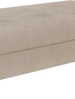 Home affaire Polsterhocker CHARRE XXL, Steppung im Sitzbereich, Maße: B/T/H: 118/73/40 cm, passend zur Serie CHARRE, auch in Cord und Bouclé