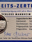 2 Silbermedaillen Mannheimer Schloss und 150 J.Sparkasse Mannheim plus Medaille Mannheimer Stadtfest 1994 in 68199