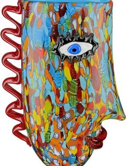 Casablanca by Gilde Tischvase Froozen, durchgefärbt und mundgeblasen, aus Glas, Höhe ca. 30 cm