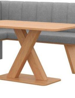 Home affaire Eckbankgruppe Nina, (Set, 4-tlg., 4er), Sitzgruppe Esszimmer Stühle Tisch und Bank bequem gepolstert