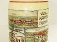 Dekoration Krug, Bierkrug, Andenkenkrug, Mühlacker, Dürrmenz, Ansicht um 1900 in 75203