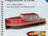 Bootsbauplan für ein Backdecker Kajütboot, Länge 818 cm, Motorboot, Kanalboot für den Selbstbau - Berlin