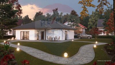 Aktion / 120 m² Bungalow in Massivbauweise inklusive 590 m² Grundstück im Baugebiet Großobringen