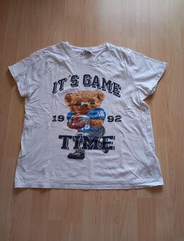 weißes T-Shirt mit Bärchen Motiv // Größe L // Preis 1,40€ - Rheda-Wiedenbrück
