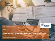 Mitarbeiter Technische Dokumentation (w/m/d) - Unterschleißheim