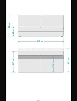Schlafsofa Boxspring - Top Zustand! - Mühlheim (Main)
