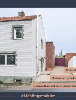 Charmantes Reihenendhaus mit großem Garten, Kamin & Entwicklungspotenzial - Jülich