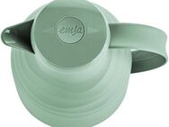 Emsa Isolierkanne Samba Wave, 1 l, Made in Germany, 12h warm/24h kalt, Quick-Press-Deckel, Glaskolben