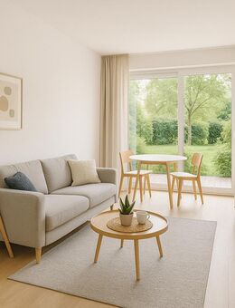 Alles inklusive! Modern möblierte 2-Zimmer-Wohnung mit Terrasse in ruhiger Lage - Ideal für Pendler! - Celle