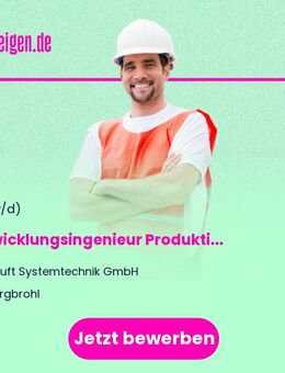 Entwicklungsingenieur Produktinspektion (m/w/d) - Burgbrohl