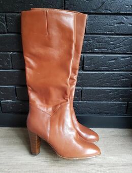 NEU * Echt- Leder * Langschaft * High-Heels * Stiefel * Boots "Salamander" Gr. 38/ 5 * cognac * hell- braun * - Riedlingen
