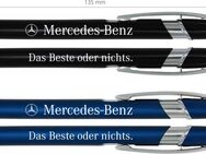 5x Mercedes Metall Kugelschreiber mit echter Gravur 107 126 208 CLK 210 211 R129 230 SL SLK GL Viano - Portofrei - Bad Heilbrunn