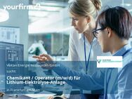 Chemikant / Operator (m/w/d) für Lithium-Elektrolyse-Anlage - Frankfurt (Main)