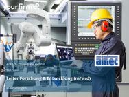 Leiter Forschung & Entwicklung (m/w/d) - Reutlingen