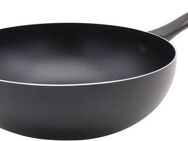 Krüger Wok Aluminium Wokpfanne, 28 cm, Aluminiumguss (1-tlg), für Induktions-Kochfelder geeignet