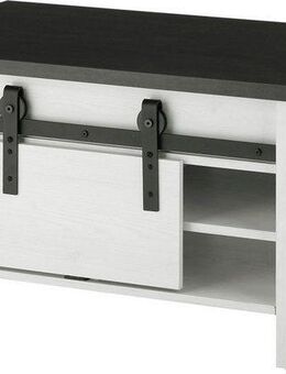 Home affaire Couchtisch SHERWOOD, modernes Holz Dekor, mit Scheunentorbeschlag aus Metall, Breite 93 cm