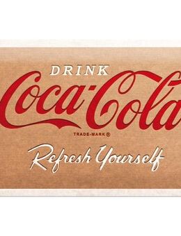 Tolles Coca Cola Blechschild Cardboard Logo Bar Kneipe Gaststätte - München