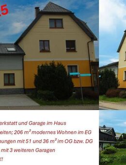 Provisionsfrei! Hochwertig ausgestattetes Wohnhaus mit mehreren Garagen zu verkaufen - Sonneberg