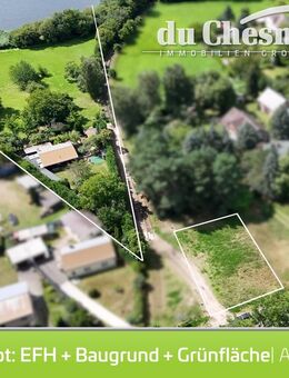 Bungalow als Bestand auf 1.253m² + Baugrundstück 819m² + 8.497m² Grünfläche - Am Mellensee