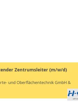 Stellvertretender Zentrumsleiter (m/w/d) - Fellbach