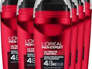 L'ORÉAL PARIS MEN EXPERT Deo-Roller Deo Roll-on Ultimate Control, Packung, 6-tlg., mit hoher Zuverlässigkeit