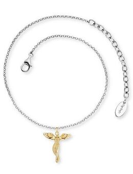 Engelsrufer Fußkette mit Anhänger Engel Bicolor, ERF-LILANGEL-BIG