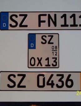 KFZ-KENNZEICHEN SALZGITTER = 9 EUR / Stück, Hans-Birnbaum-Str. 15, 38226 Salzgitter - Salzgitter